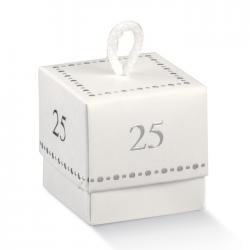 Scatolina portaconfetti per anniversario nozze d\'Argento 1